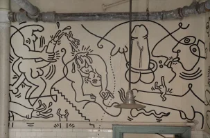8. 1989 Once Upon a Time, bathroom of LGBT Community Center, Manhattan 2.webp