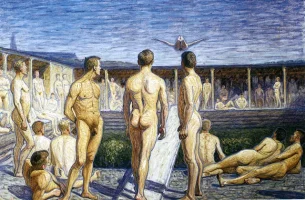 art eugene jansson swiming.webp