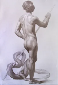 Tritone grafite su carta.webp